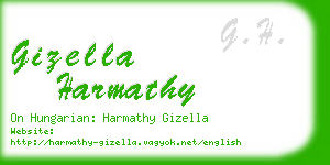 gizella harmathy business card